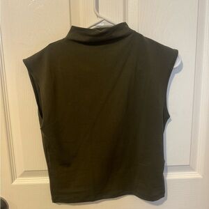 Madewell mock neck top cropped
